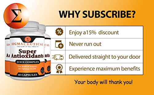 Super Antioxidant Supplement - Goji Berry Capsules, Acai Berry Capsules, Mangosteen Capsules, Resveratrol, Pomegranate & Noni Capsules - 60 Capsules