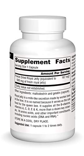 Source Naturals Royal Jelly, 500mg, 60 Capsules