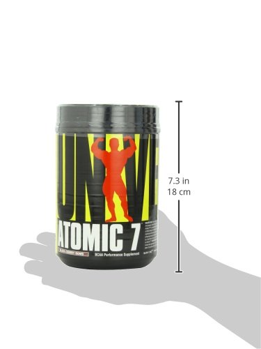 Universal Nutrition - Atomic 7 Enhanced BCAA Supplement - 8g BCAA with 2g Glutamine, 1g Citrulline Malate, 500mg L-Taurine - Black Cherry Bomb - 70 Servings
