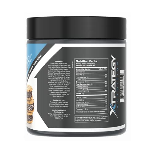 WHEY Protein X-Protein ICE Cream Cookie Sandwich Ultra Premium XTRATEGY Nutrition Supplement 1LB