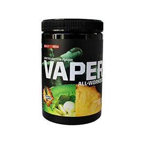 Vaper All-Workout™ (No Crash/No Jitters Pre-Workout + Vegan BCAAs + Thermogenic Fat Burner + Electrolyte Hydration) 4 Products in 1 Drink! (Pineapple Jalapeno)