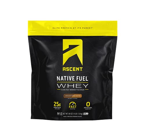 Ascent Native Fuel Whey Protein Powder - Chocolate Peanut Butter - 4 lbs