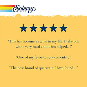 Solaray Quercetin 500 mg, Supports Sinus, Respiratory, Immune Function & Normal, Healthy Uric Acid Levels, 90 VegCaps