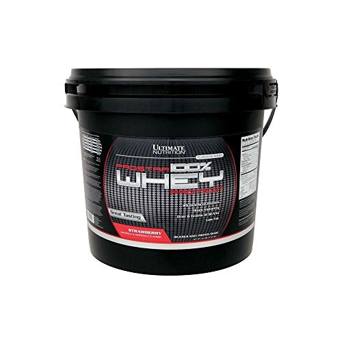 Ultimate Nutrition Prostar Whey Protein Powder of Isolate Concentrate Peptides Blend – Low Carb and Sodium, Keto Friendly, 25 Grams of Protein and 6 Grams of BCAAs - 80 Servings, Strawberry, 5 Pounds