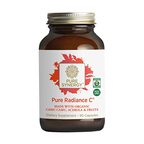 Pure Synergy Pure Radiance C | 90 Capsules | Made with Organic Ingredients | Non-GMO | Vegan | 100% Natural Vitamin C with Organic Camu Camu Extract
