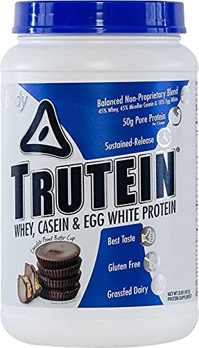 Body Nutrition Trutein Chocolate-Peanut Butter Cup 2lb Protein Shakes/Shake, Meal Replacement Drink Mix, Post/Pre Workout Recovery Shake Powder, Breakfast Shake