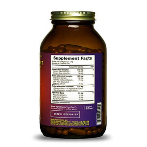 HealthForce SuperFoods Antioxidant Extreme - 360 VeganCaps - Pack of 2 - All-Natural Turmeric Root Complex - Supports Immune & Cognitive Functions - Kosher & Gluten Free - 360 Total Servings