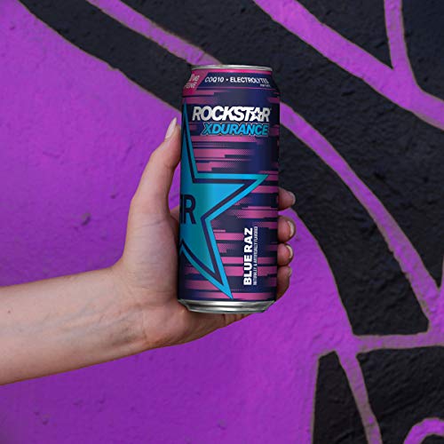 Rockstar Energy Drink 4 Flavor Xdurance 300mg Caffeine Variety Pack, Xdurance Variety Pack, 12 Count