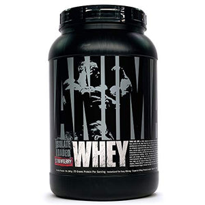 Animal Whey Isolate Whey Protein Powder – Isolate Loaded for Post Workout and Recovery – Low Sugar with Highly Digestible Whey Isolate Protein - Strawberry - 2 Pounds, AM48