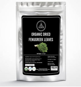 Naturevibe Botanicals Organic Dried Fenugreek Leaves (Kasoori Methi), 1 ounce (28gm) | Used for cooking | Adds Flavor