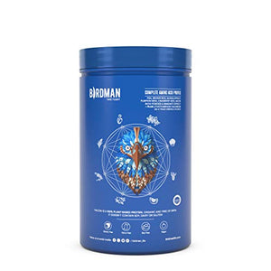 Birdman Falcon Protein Premium Vegan Protein Powder, Plant-Based, Certified Organic, Kosher, Non Dairy, Keto-Friendly, Gluten Free, Chocolate Flavor, 21 Servings 1.38lb (Packaging May Vary)