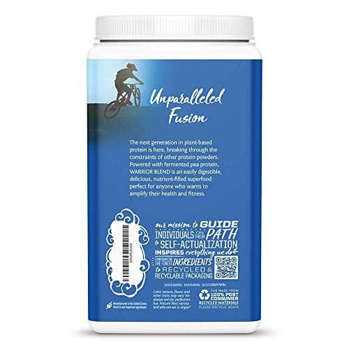 Sunwarrior Warrior Blend - Organic Vegan Plant Protein Powder with BCAAs and Pea Protein - Dairy Free, Gluten Free, Soy Free, Non- GMO, Plant Based Protein Powder, Sugar Free and Keto Friendly
