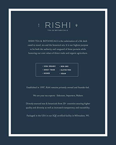 Rishi Tea Dandelion Ginger Sparkling Botanicals Sparkling Water - Organic, Unsweetened, Zero Added Sugar, Caffeinated, Real Plants, Virtus Botanicals - 12 oz (Pack of 12)