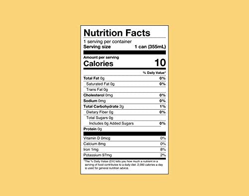 Rishi Tea Dandelion Ginger Sparkling Botanicals Sparkling Water - Organic, Unsweetened, Zero Added Sugar, Caffeinated, Real Plants, Virtus Botanicals - 12 oz (Pack of 12)