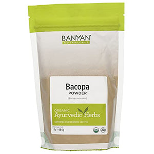 Banyan Botanicals Bacopa Powder, 1 Pound - USDA Organic - Bacopa monniera - Ayurvedic Herb for Memory & Focus