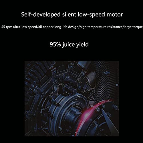 Slow Juicer, 400W Slow Masticating Juicer Machine 82mm Wide Chute for Vegetable Fruit, with Quiet Motor and Reverse Function, Easy Clean