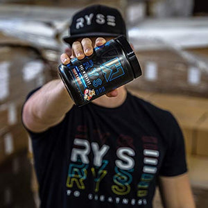 Ryse Blackout Pre-Workout | Ryse Up Supplements | Fuel Your Greatness™ | Energy, Endurance, Focus, Next Level Pump, Beta Alanine & NO3-T® Betaine Nitrate, 25 Servings (Tiger's Blood)