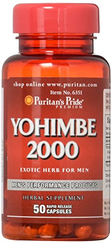 Puritans Pride Yohimbe 2000 Mg, 50 Count