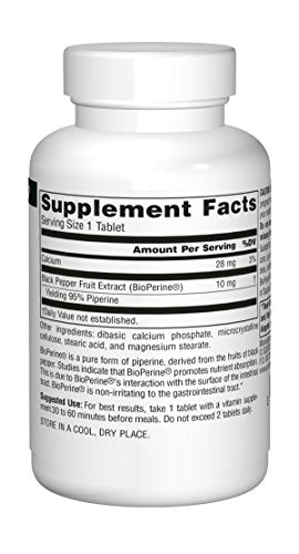Source Naturals: BioPerine 10 mg 120 Tablet
