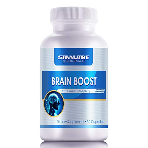 STANUTRE Brain Boost Nootropic, Memory Focus &Clarity Formula,Ginkgo Biloba, St.John's Wort, Bacopa Extract & More, for Mental Sharpness Improvement, Capsule Supplement 30 Count