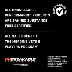 GNC Unbreakable Performance Pre-Workout | Energy+ Performance, Banned Substance Free | Cryo Blue | 30 Servings