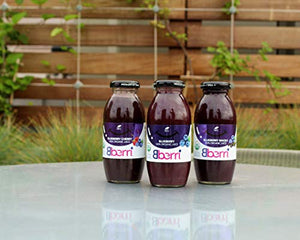 Bberri 100% Organic Blueberry & Maqui Berry Juice, Pack of 3 x 8.2 fl oz