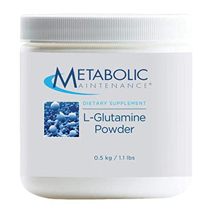 Metabolic Maintenance L-Glutamine Powder - 1000mg Pure Amino Acid Supplement, Easy Drink Add-In - Support for Gut + Intestinal Health, Immune Function, Exercise + Muscle Recovery (500g / 500 Servings)
