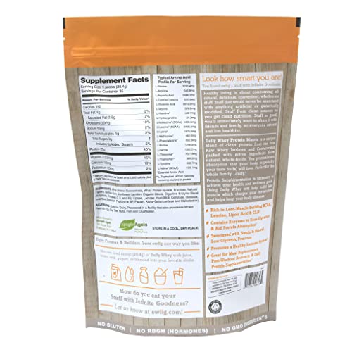 swiig Daily Whey Matrix Protein Powder, Banana, 2.2 Pound