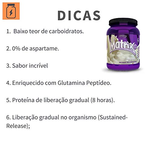 Syntrax Matrix, Native Grass Fed, Undenatured Whey Protein, Micellar Casein & Egg Albumin with Glutamine Peptides, RBST Free, Mixes Instantly, Smooth Creamy Flavor, Simply Vanilla, 32 Oz