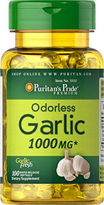 Puritan's Pride Odorless Garlic 1000 Mg, 100 Total Count
