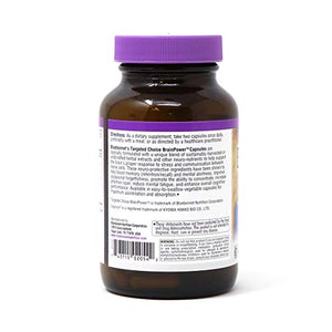 Bluebonnet Targeted Choice BrainPower WholeFood Based Nootropic Blend Supports Memory, Focus, Cognitive Health - Bacopa, Lions Mane, Blueberry & More - Non-GMO, Gluten-Free, Vegan - 60 Veggie Capsules