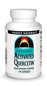 Source Naturals Activated Quercetin - Plant-Derived Bioflavonoid Complex - Seasonal & Immune Defense - 100 Capsules