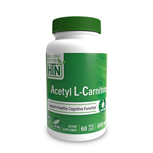 Acetyl L-Carnitine 500mg 60 Vegecaps - Vegan, Non-GMO and Clean Label