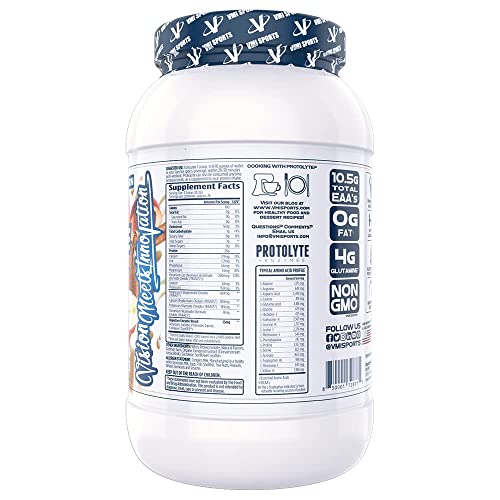 VMI Sports | ProtoLyte Whey Isolate Protein Powder | Low Calorie Whey Protein Powder for Weight Loss | Protein Powder for Muscle Gain | Digestive Enzymes | Non-GMO (Apple Cinnamon, 1.6 Pound)