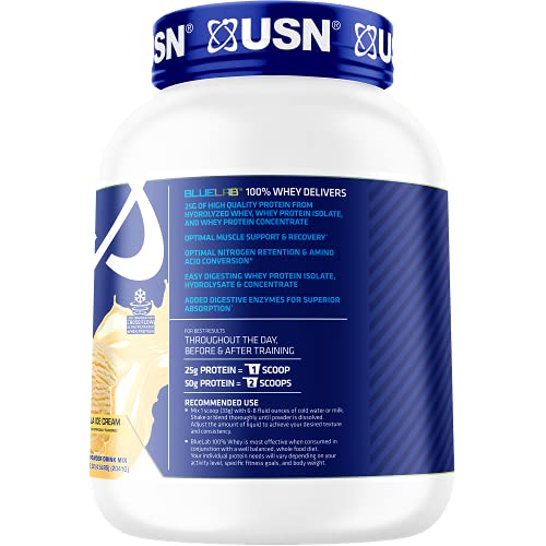 USN Supplements Bluelab 100 Percent Whey, Vanilla, 4.5 Pound