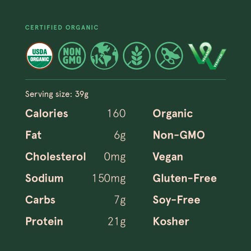 SB Organics Chocolate Vegan Protein Powder - 1.46 lb Canister of Plant Based Organic 21g Protein Blend Shake Mix - Soy, Dairy, and Gluten Free