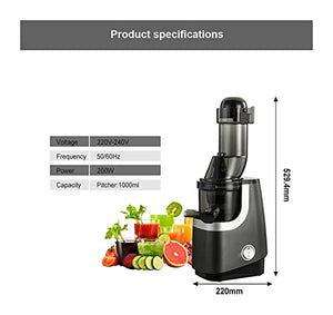 Juicer Machines Juicer Machine, Slow Masticating Juicer, Wide-Groove Slow Chewing Juicer for High-Nutrient Fruit and Vegetable Juice Cold-Pressed Juicer