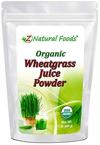 Organic Wheatgrass Juice Powder - Ultra Concentrated Green Nutrition - Incredible Superfood for Shots, Smoothies, Shakes, Recipes - Boost Energy Vitality - Raw, Non GMO, Vegan, Kosher - 1 lb
