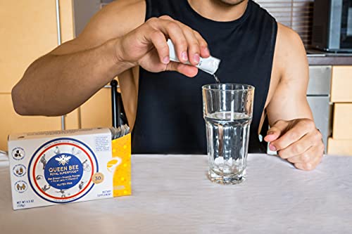 Queen Bee Royal Smoothie 100% Organic Food Supplement with Raw Bread, Royal Jelly, Propolis - Metabolism Booster & Immune Support - High in Vitamins, Minerals, Essential Amino Acids & Antioxidants