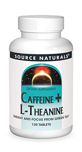 Source Naturals Caffeine + L-Theanine, 120 Tablets