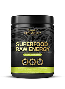 FREZZOR Superfood Raw Energy Powder with UAF1000+, All-Natural Hemp Protein, Energy Packed, Full Spectrum Plant Proteins, Amino Acids & Antioxidants, Prebiotic, Probiotic, 500g, 50 Scoops, 1 Count