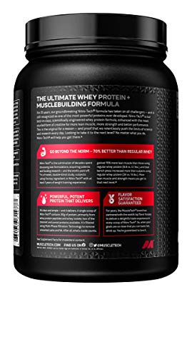 Whey Protein Powder | MuscleTech Nitro-Tech Whey Protein | Whey Isolate & Peptides Protein Powder | Muscle Builder for Men & Women | Lean Protein Powder for Muscle Gain | Vanilla, 1.5 lb (15 Servings)