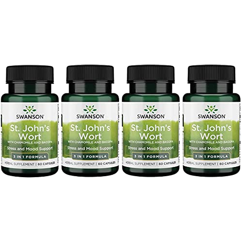 Swanson St. John's Triple Complex 60 Capsules (4 Pack)