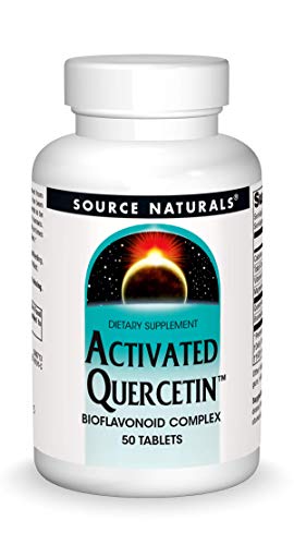 Source Naturals Activated Quercetin - Plant-Derived Bioflavonoid Complex - Seasonal & Immune Defense - 50 Tablets Vegetarian Friendly