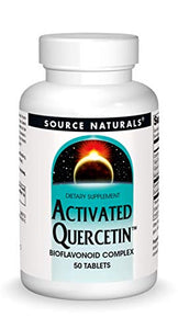 Source Naturals Activated Quercetin - Plant-Derived Bioflavonoid Complex - Seasonal & Immune Defense - 50 Tablets Vegetarian Friendly