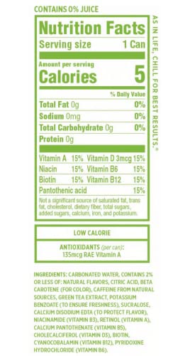 Sparkling Ice +Caffeine 16 Ounce, 4 Flavor Variety Pack of 12 Cans with By The Cup Coasters