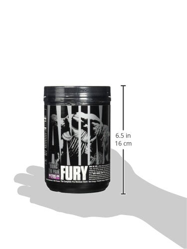 Animal Fury Pre Workout Powder Supplement for Energy and Focus 5g BCAA 350mg Caffeine Nitric Oxide Without Creatine Powerful Stimulant for Bodybuilders, Watermelon, Watermelon, 16.96 Ounce
