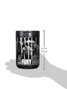 Animal Fury Pre Workout Powder Supplement for Energy and Focus 5g BCAA 350mg Caffeine Nitric Oxide Without Creatine Powerful Stimulant for Bodybuilders, Watermelon, Watermelon, 16.96 Ounce