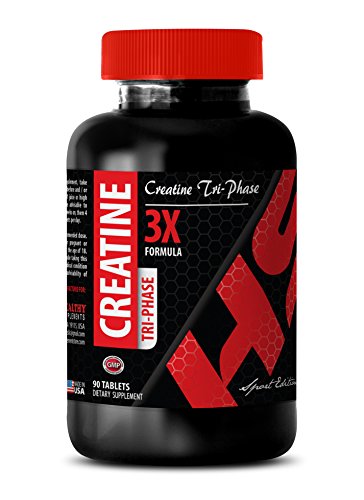 Creatine monohydrate Testosterone - CREATINE TRI-Phase 5000MG - for Muscle Mass (1 Bottle)