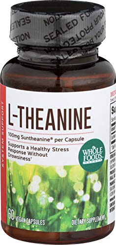 Whole Foods Market, L-Theanine 100mg, 60 ct